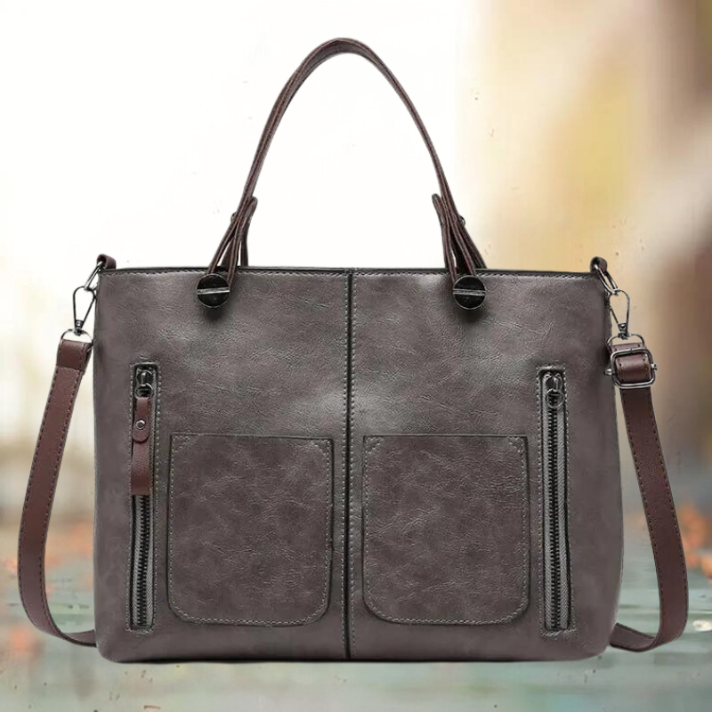 Clara – Elegante Handtasche in Cognac-Braun