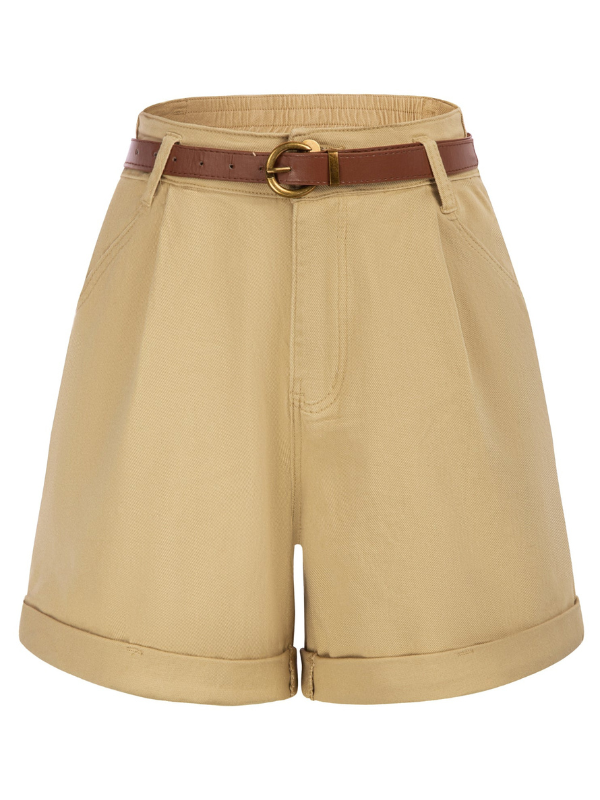 Retro Charme: 'Verde' Shorts in Vintage-Grün