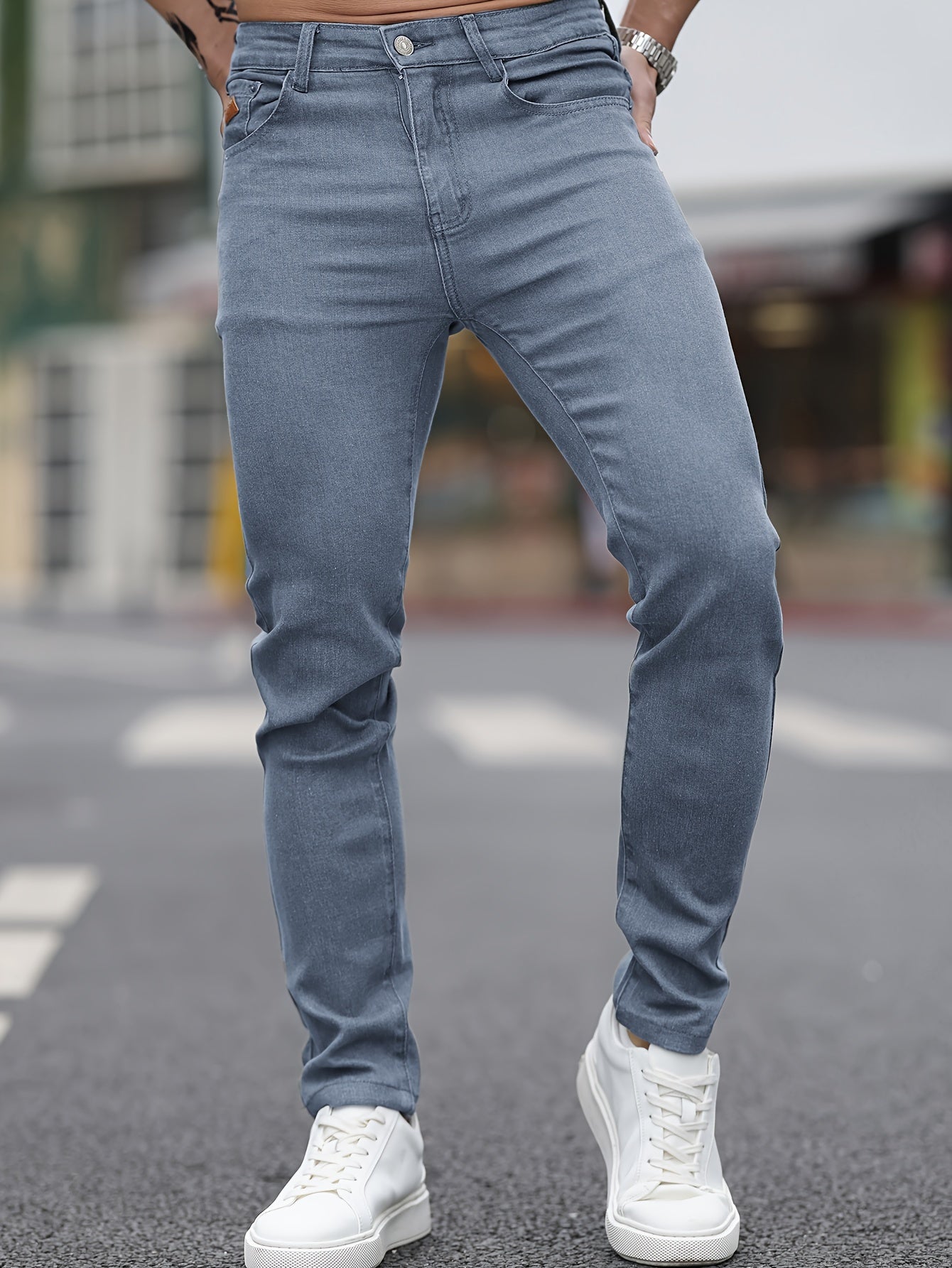 Olive Slim Fit Jeans - Lukas