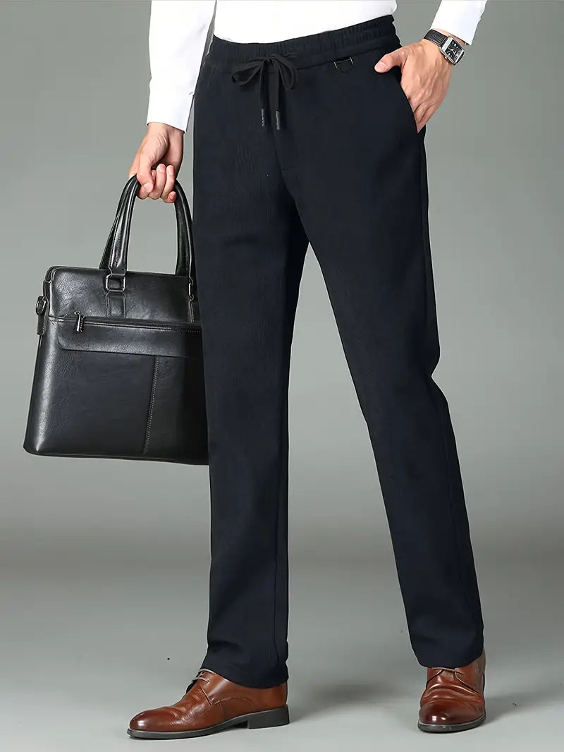 Elegante Cord-Stoffhose für Herren – Alexander