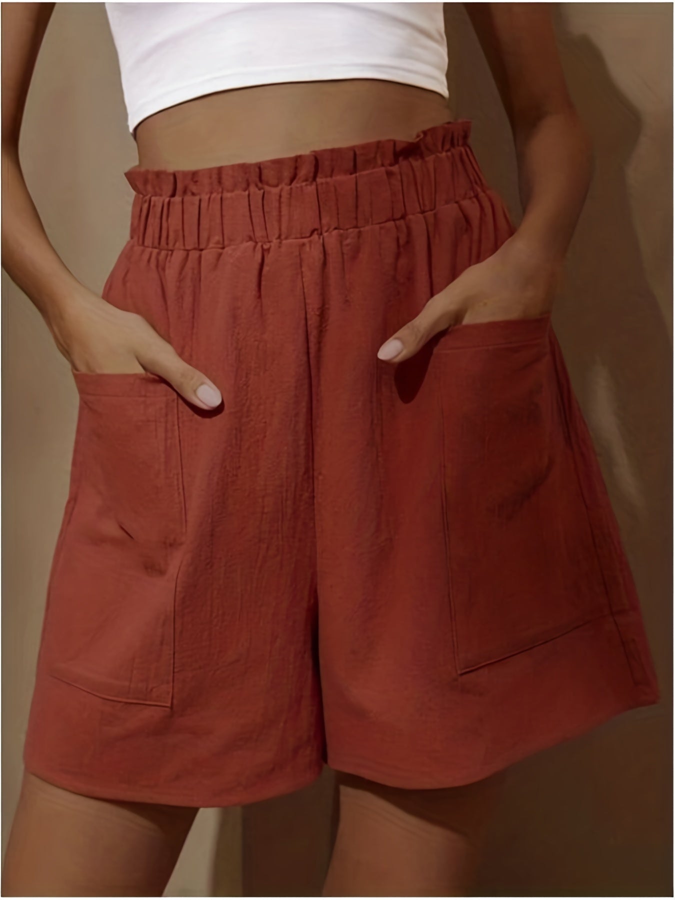 Lässige Weiße Shorts - Mia