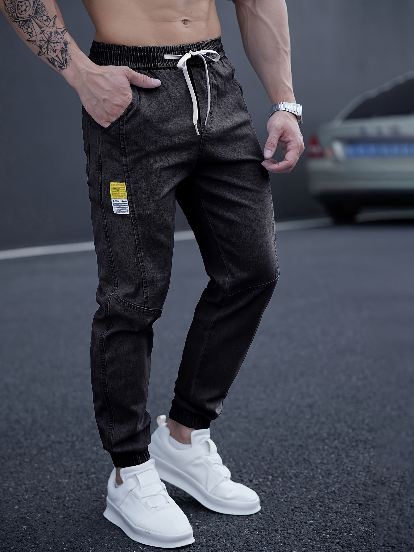 Blaue Jogger-Jeans - Lukas