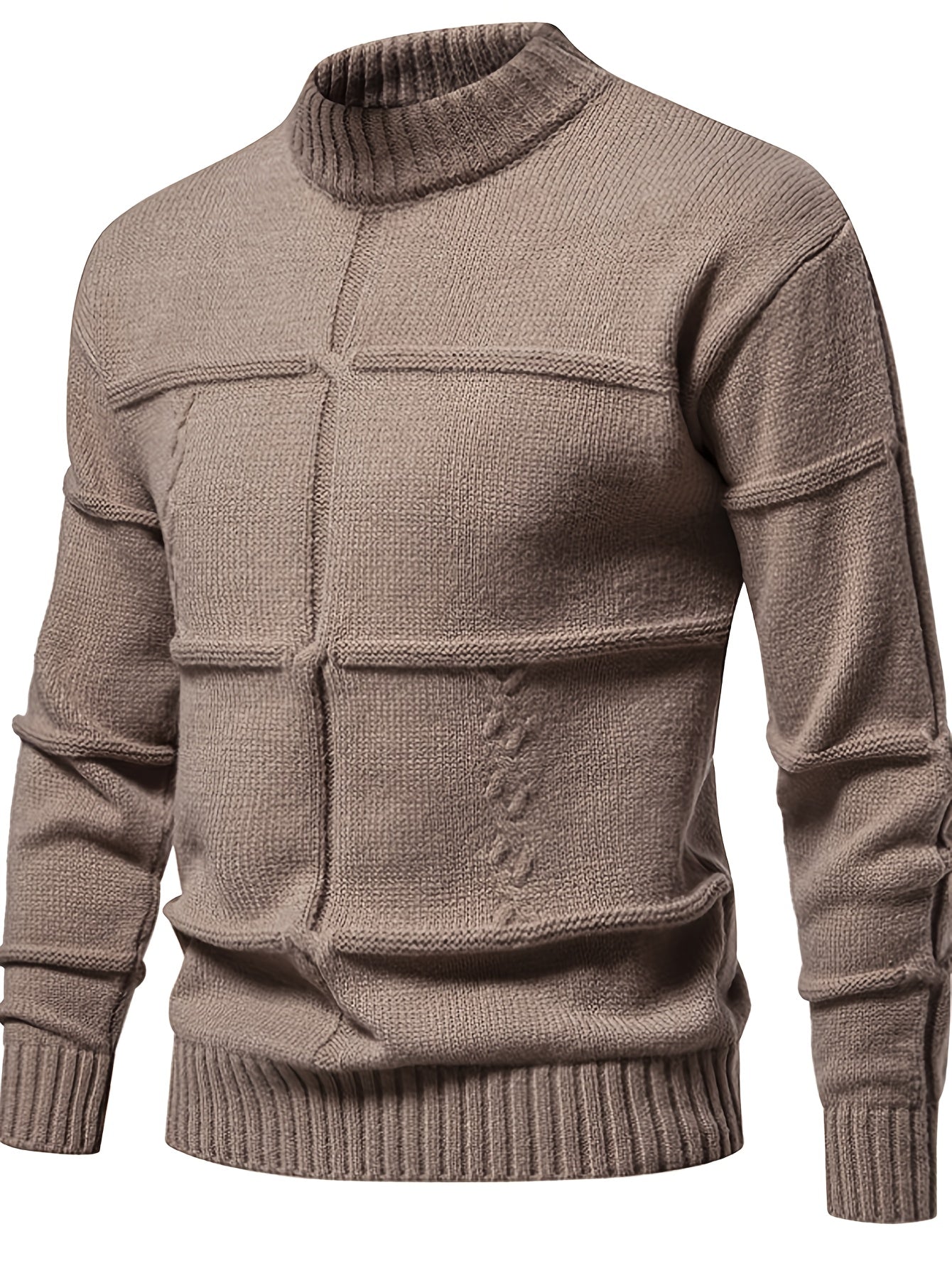 Schwarzer Strickpullover Rollkragen - Alexander