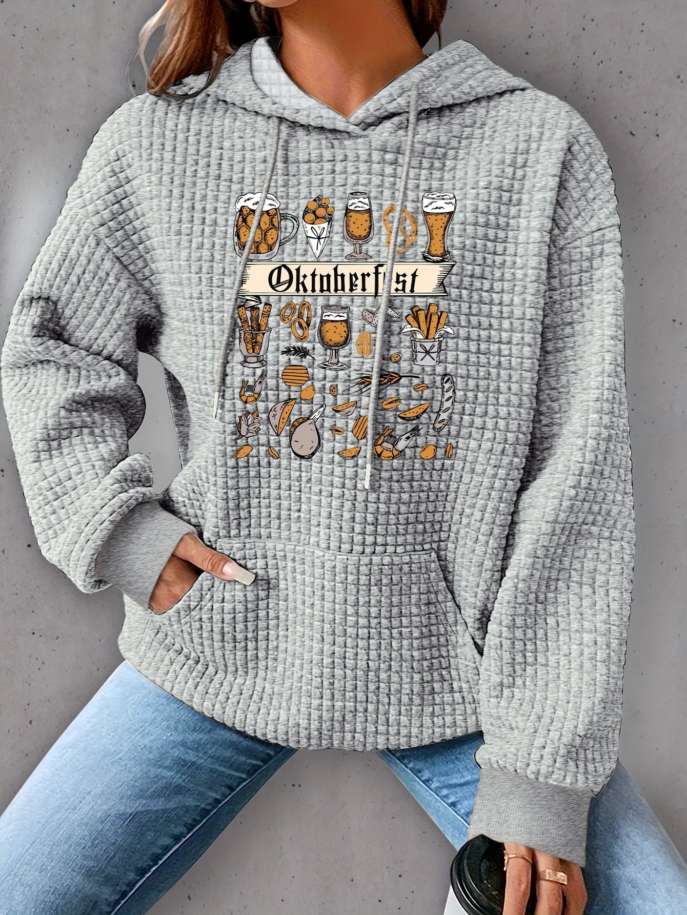 Oktoberfest Waffelstrick Hoodie - Lena