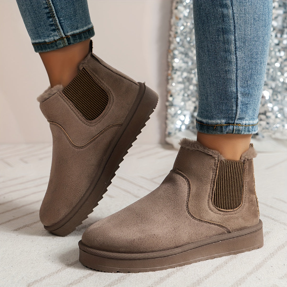 Winter Boots Braun – Komfortable Chelsea-Boots für Damen