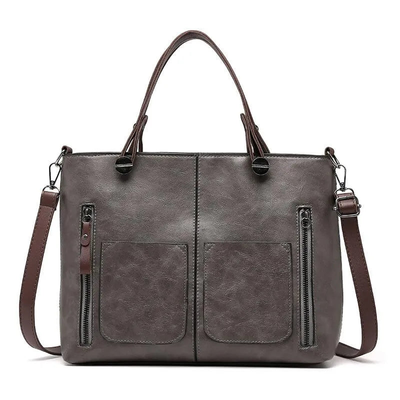 Clara – Elegante Handtasche in Cognac-Braun