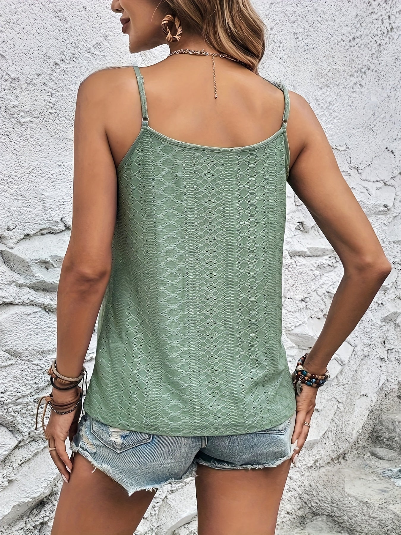 Grüne lace tanktop Sophie