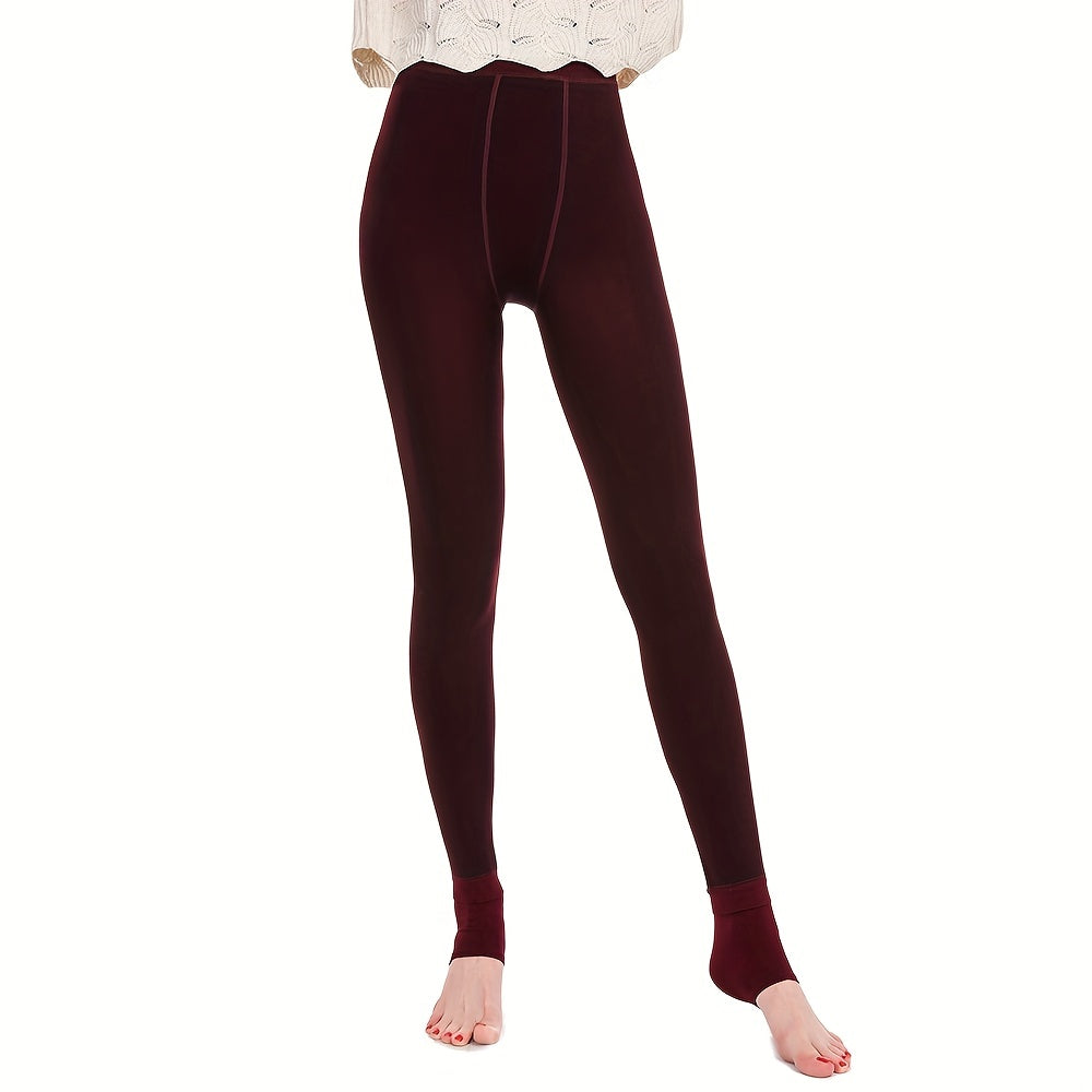 Fleece-Thermo-Leggings Schwarz – Lena