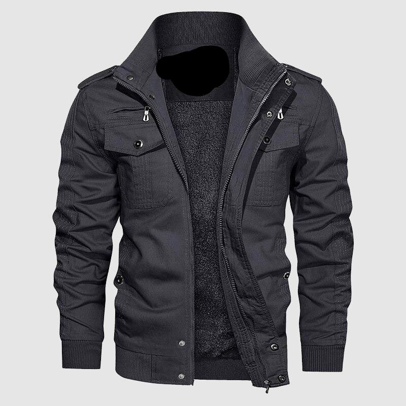 Modische schwarze Herrenjacke - Leon