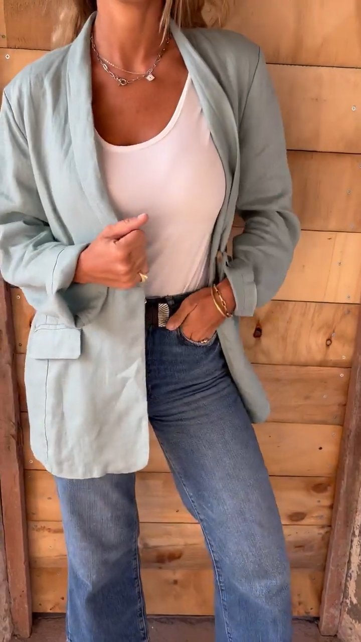 Lena's Klassischer Weißer Blazer