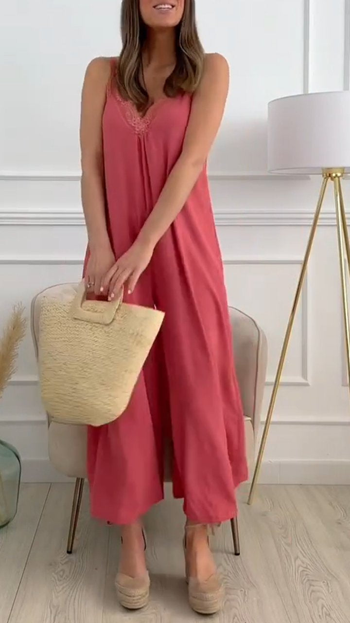 Grace – Chic Olivgrüner Jumpsuit