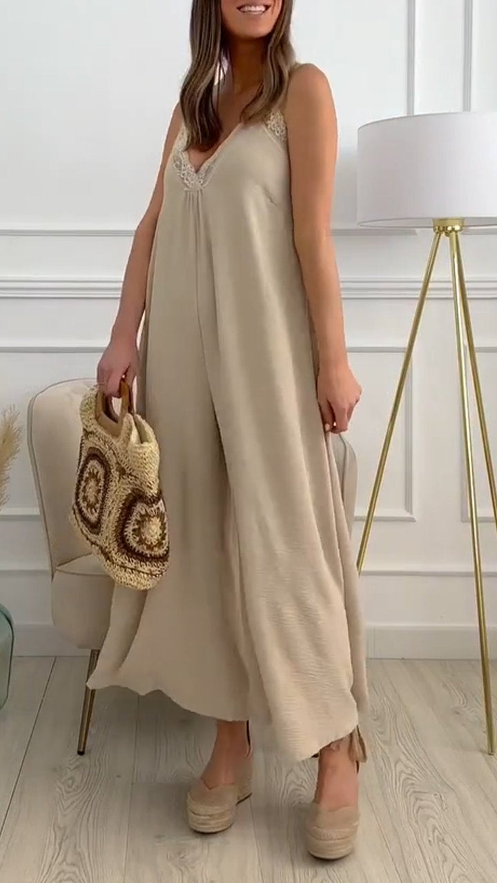 Grace – Chic Olivgrüner Jumpsuit